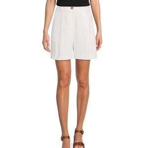 Alex Marie
Reina Stretch Linen Mid Rise Pleated Front Shorts